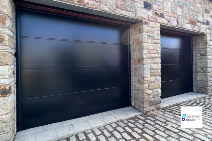 Sectional Garage Door Black