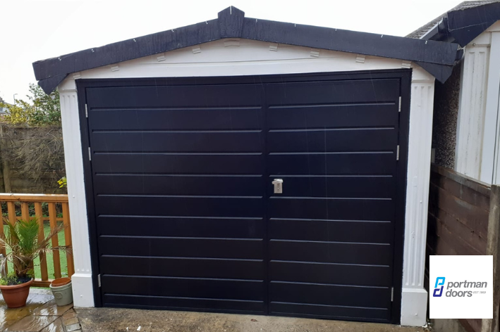 Side Hinged Garage Doors 1 Black Portman Garage Doors